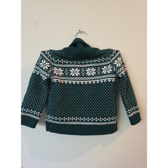 Tahari Boys Sz 18 Mo Fair Isle 2 Piece Sweater Winter Hat Set Holiday Xmas - Picture 5 of 7